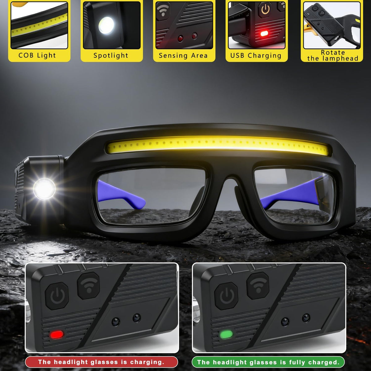 Empik Auto - Okulary robocze z oświetleniem LED