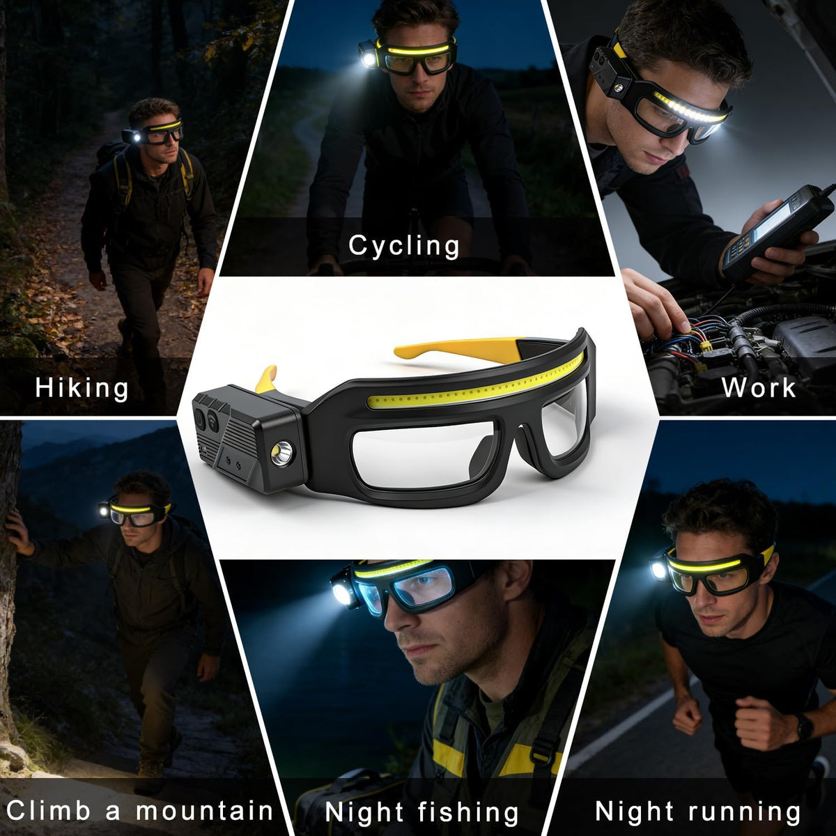 Empik Auto - Okulary robocze z oświetleniem LED